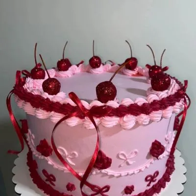 Torta con cerezas