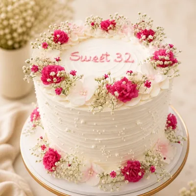 Torta con flores